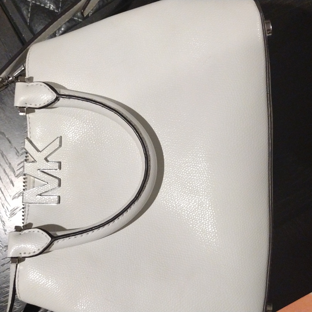 Michael Kors White Satchel Crossbody